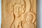 Kapliczka Domowa mała nr 1 - płaskorzeźba z drewna lipowego (4)