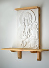 Kapliczka Domowa mała nr 1 - płaskorzeźba z gipsu ceramicznego  (2)