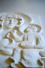 Zestaw do Świętej Rodzinnej Modlitwy - dwa elementy - płaskorzeźba z gipsu ceramicznego (5)