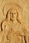 Pan Jezus Chrystus Miłosierny - Jezu ufam Tobie -  płaskorzeźba z drewna lipowego (5)