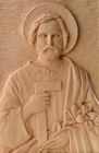 Święty Józef Robotnik – płaskorzeźba z drewna lipowego (1)
